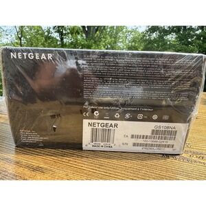 NETGEAR ProSafe GS108 8 Port Gigabit Ethernet Switch New Sealed NOS